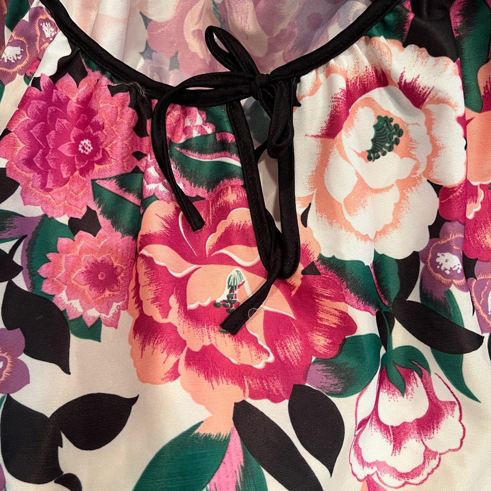 VINTAGE! Di Carlo of California Floral Mumu Kaftan